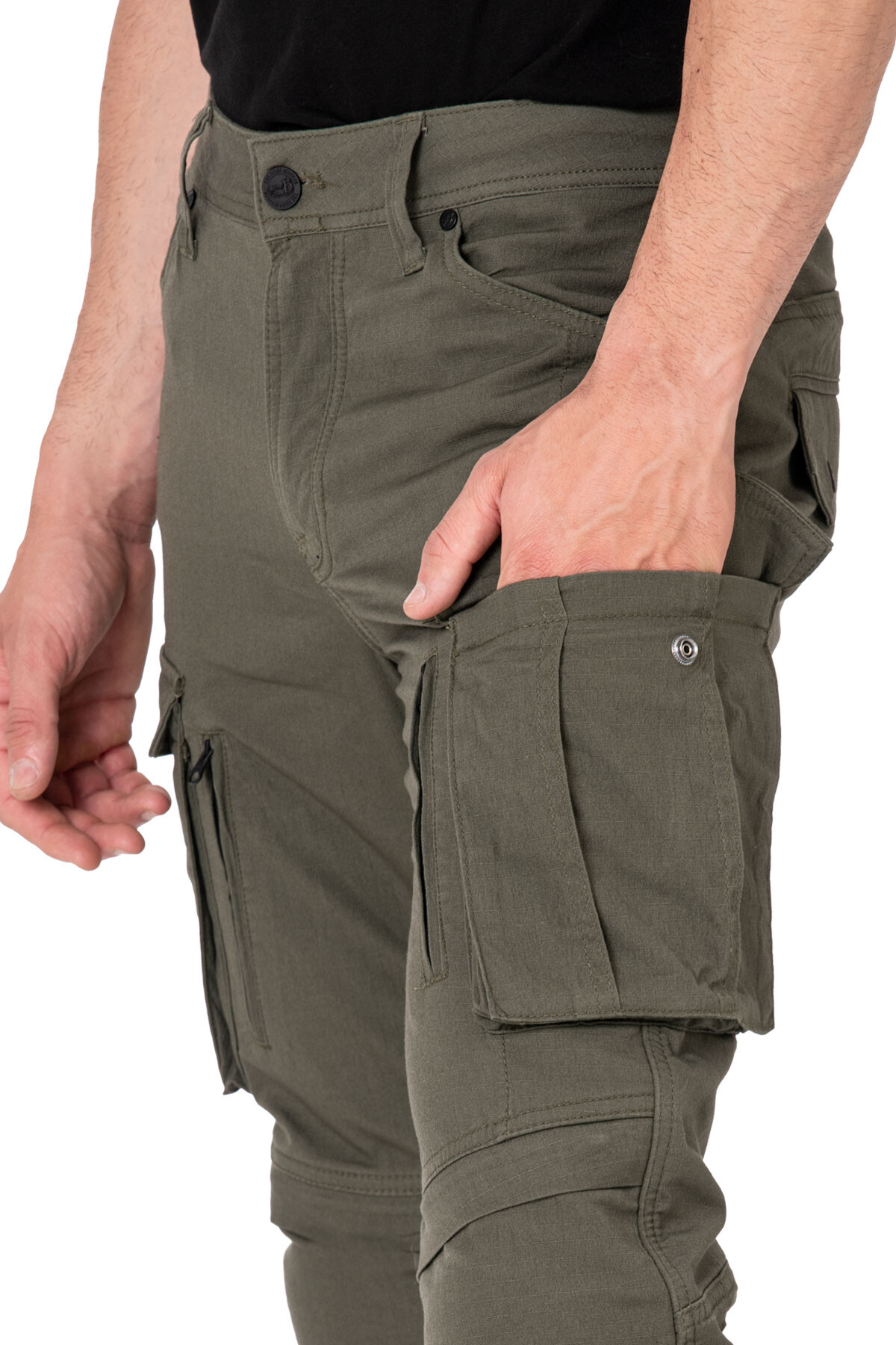 Truva Cargo Khaki Armoured Motorcycle Trouser - 9