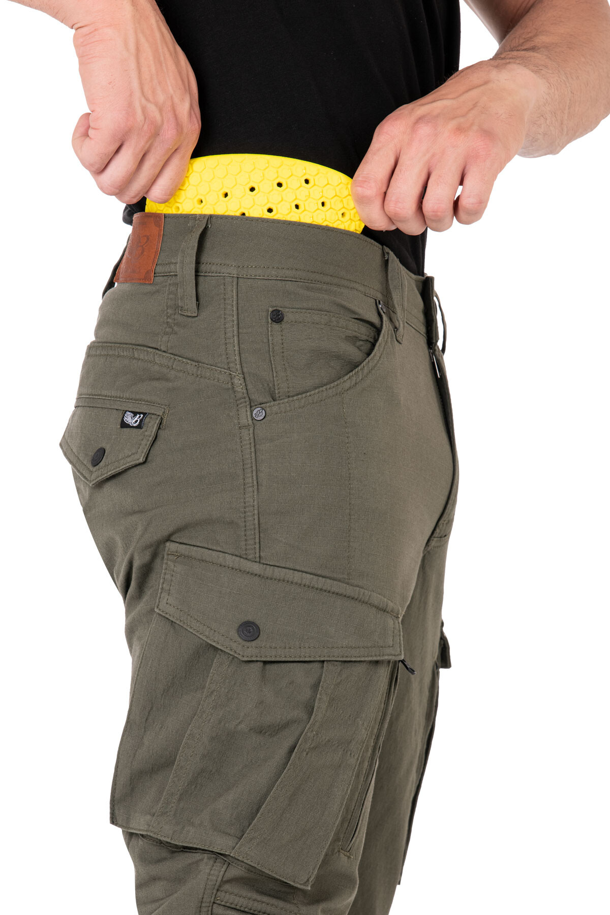 Truva Cargo Khaki Armoured Motorcycle Trouser - 13