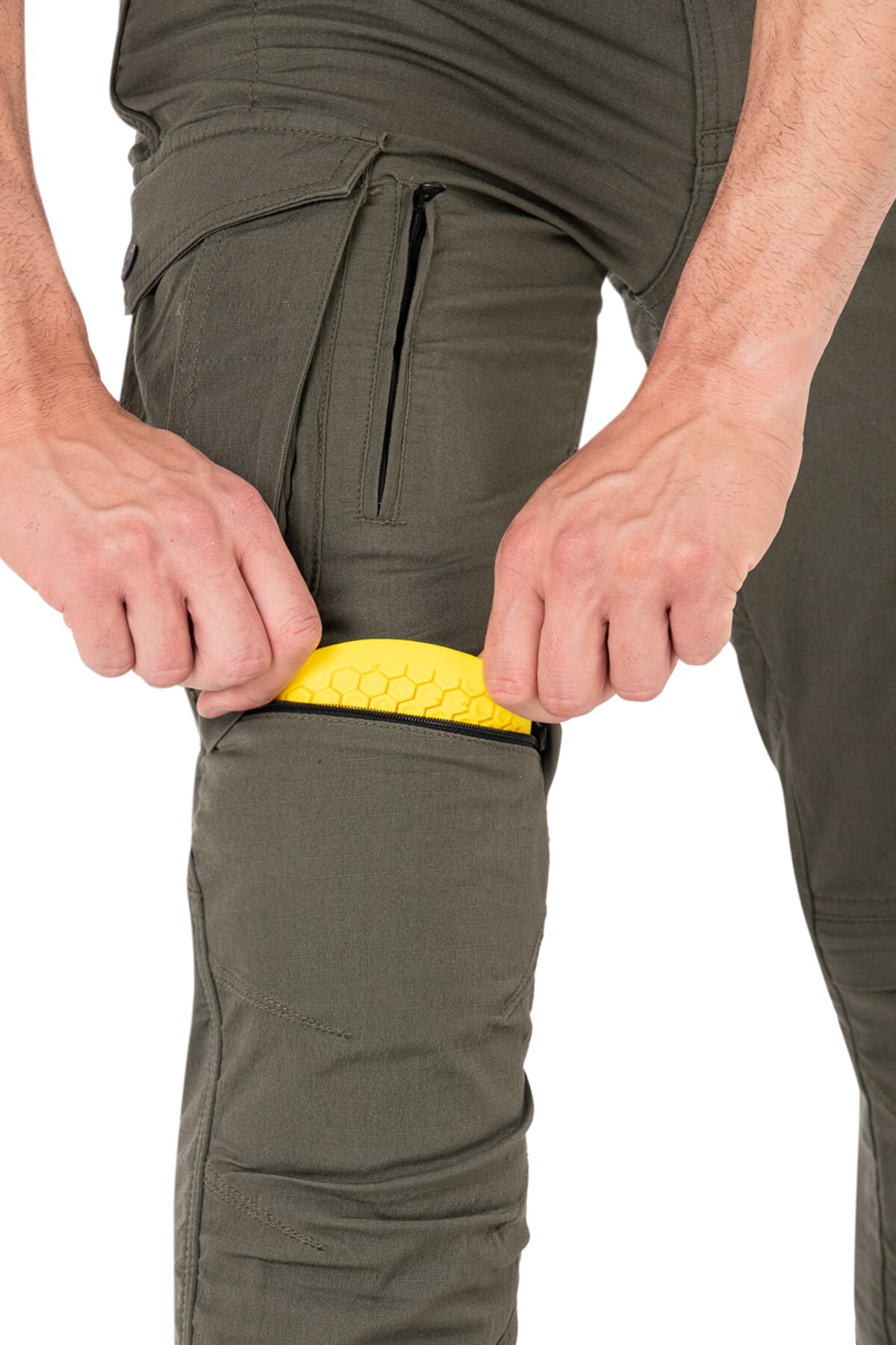 Truva Cargo Khaki Armoured Motorcycle Trouser - 12