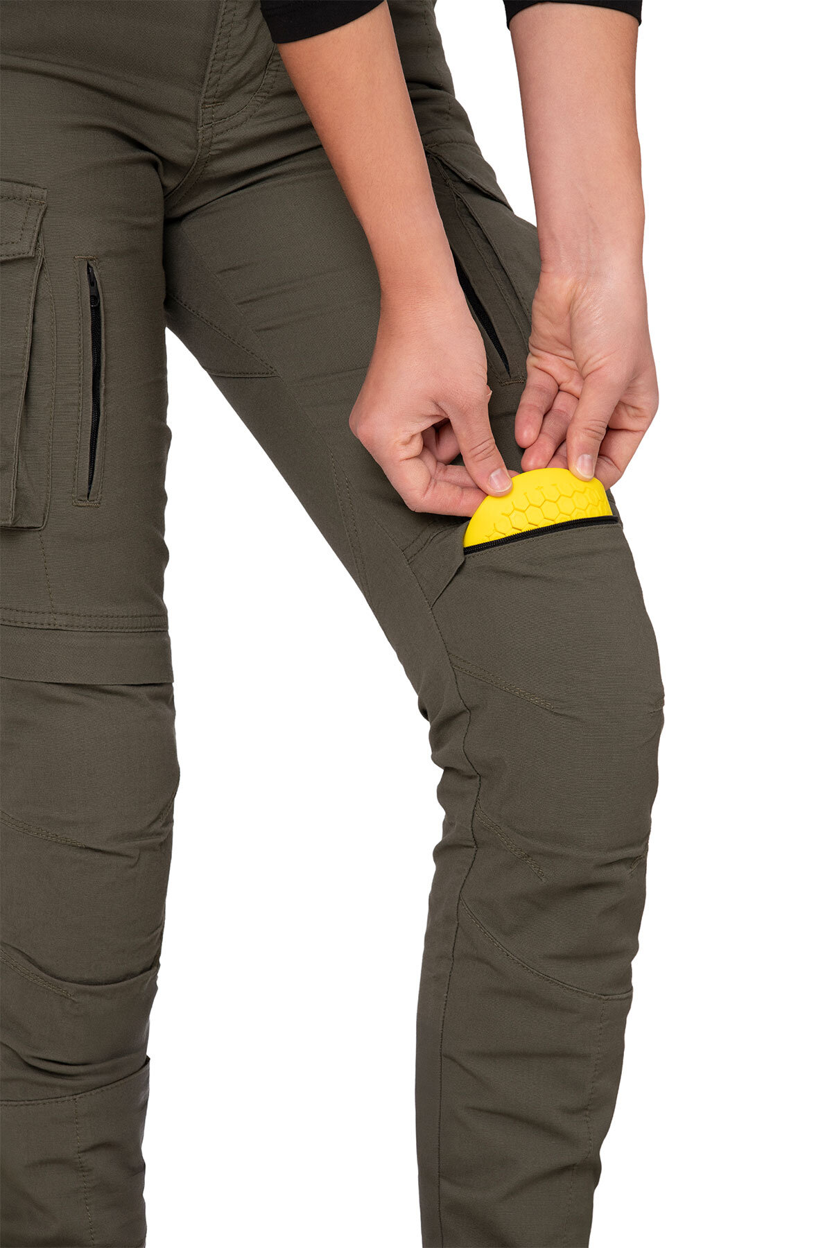 Truva Cargo Khaki Armoured Motorcycle Trouser Woman - 6