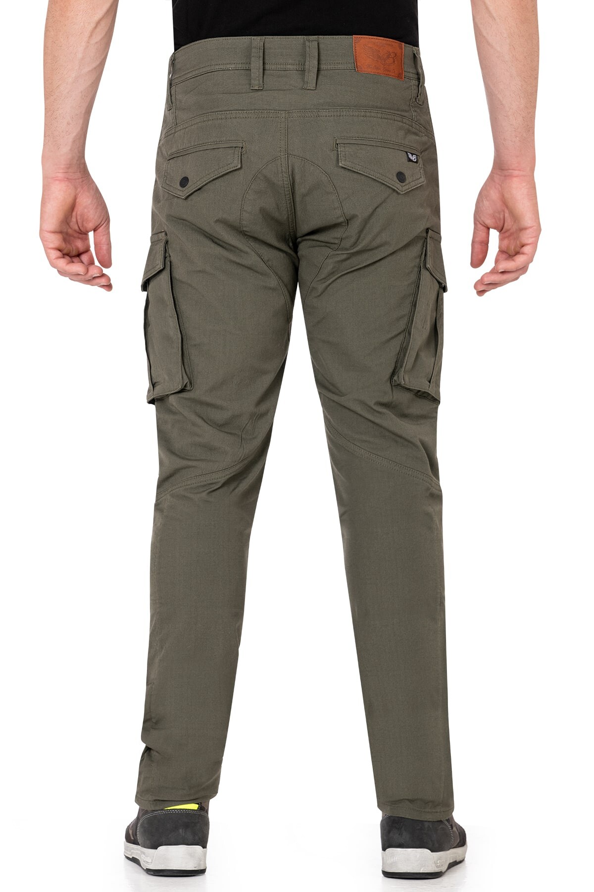Truva Cargo Khaki Korumalı Motosiklet Pantolonu Erkek - 4