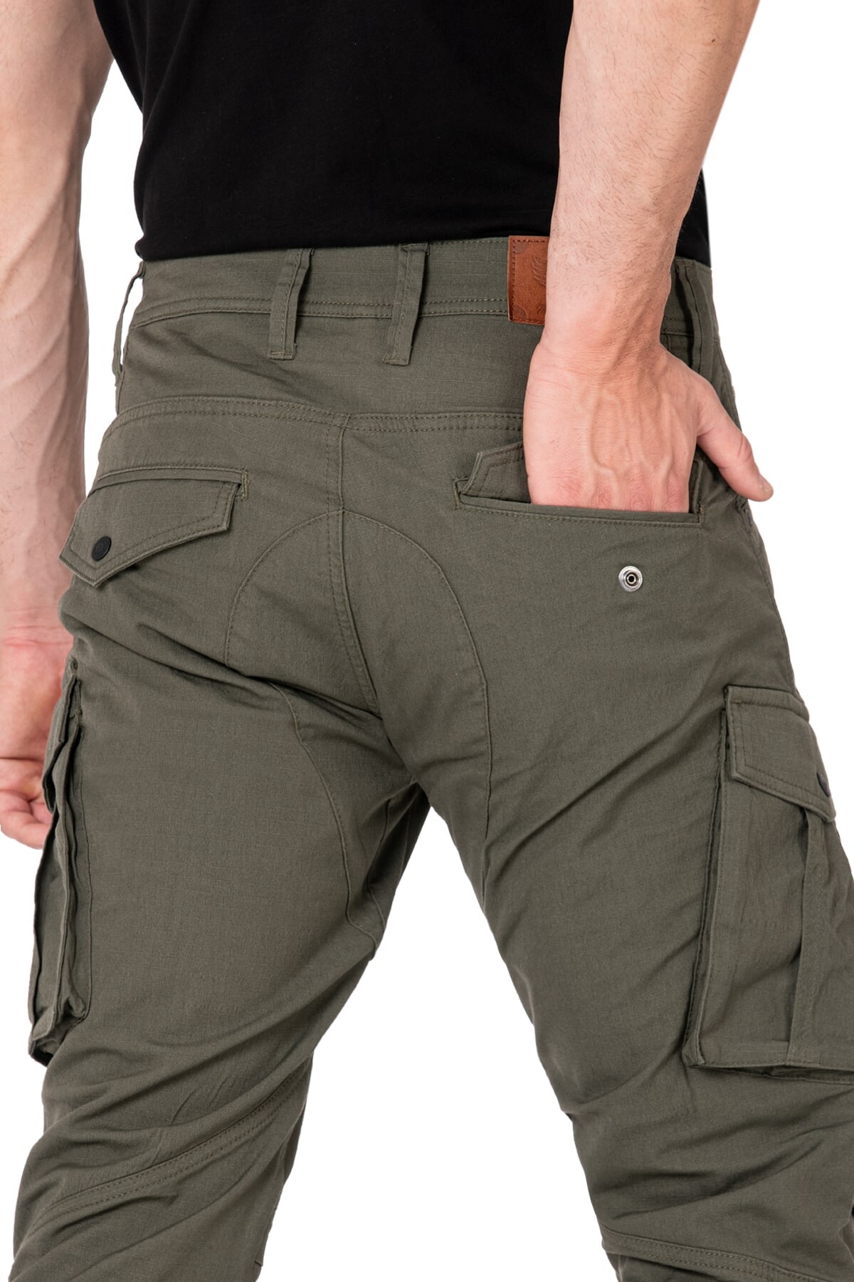Truva Cargo Khaki Korumalı Motosiklet Pantolonu Erkek - 10
