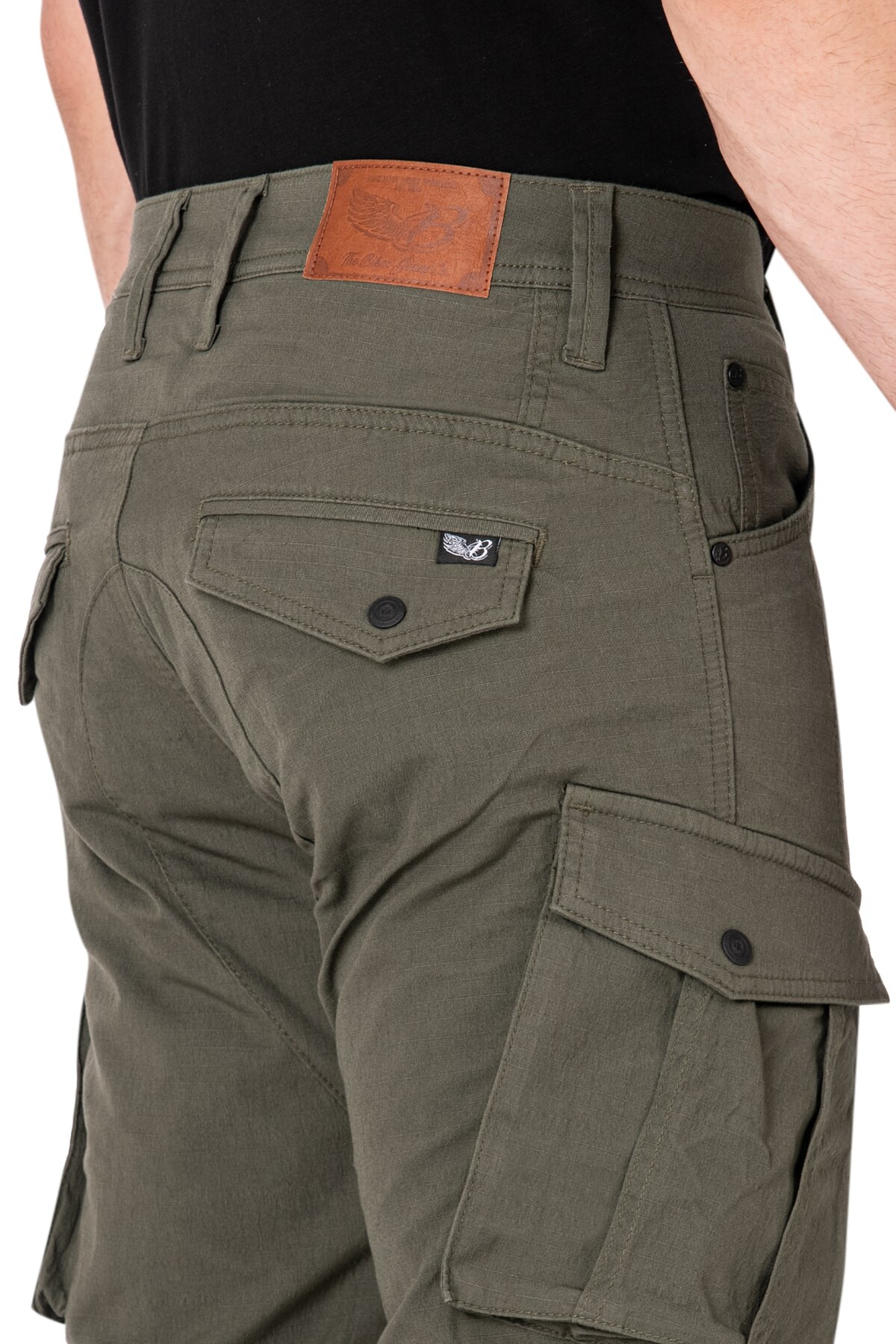 Truva Cargo Khaki Korumalı Motosiklet Pantolonu Erkek - 11
