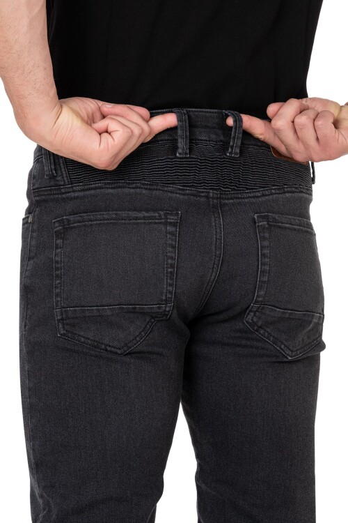 Urbanizer Black Cordura® Korumalı Motosiklet Kot Pantolonu Erkek - 10