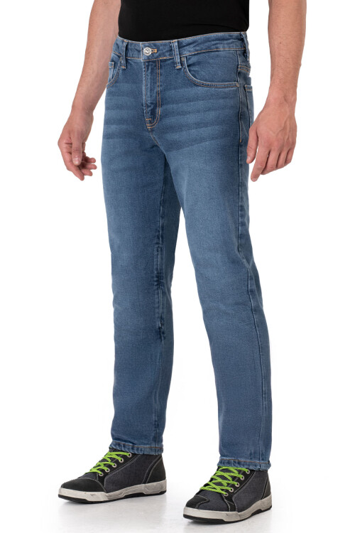 Urbanizer Blue Korumalı Motosiklet Kot Pantolonu - 4