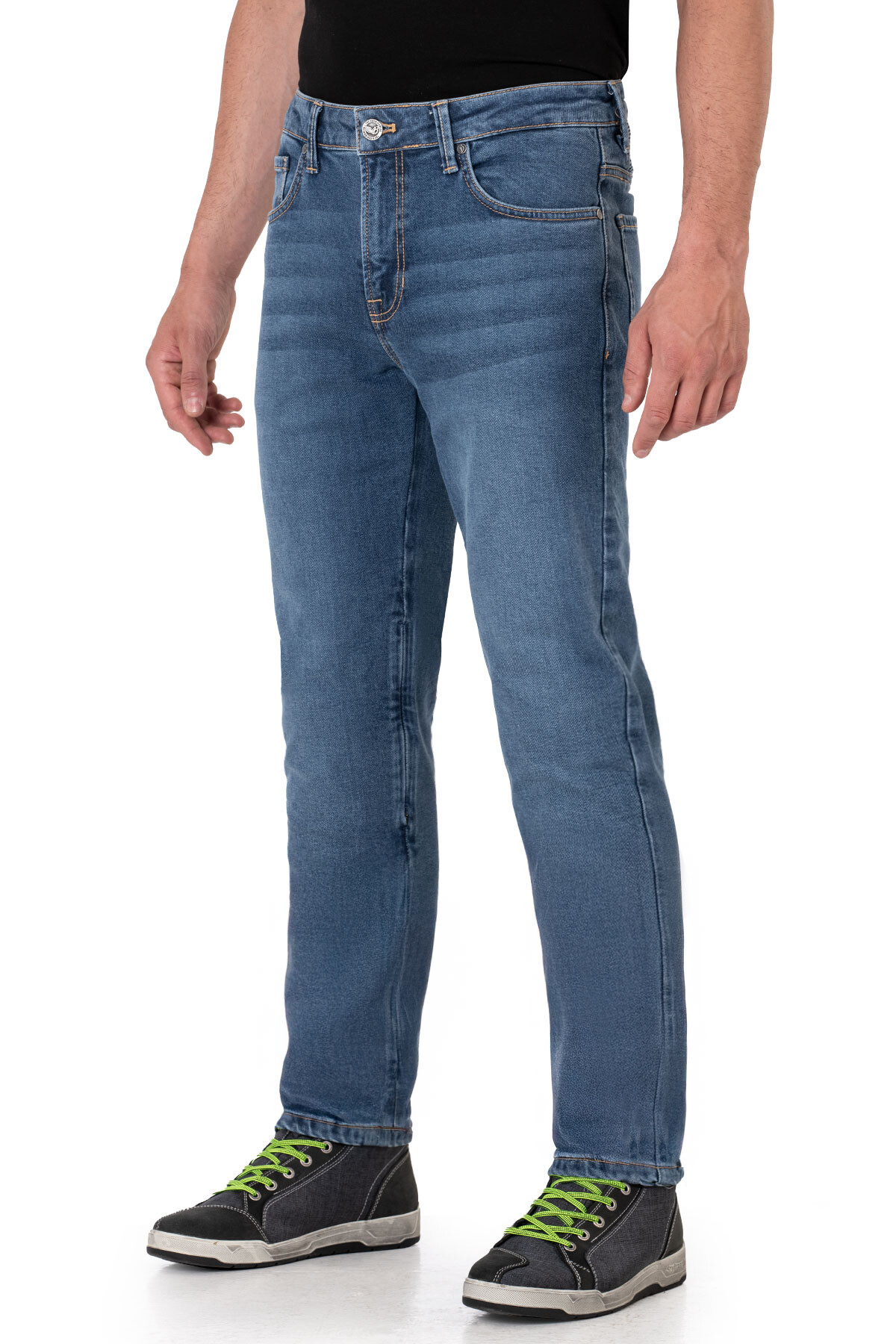 Urbanizer Blue Korumalı Motosiklet Kot Pantolonu - 4