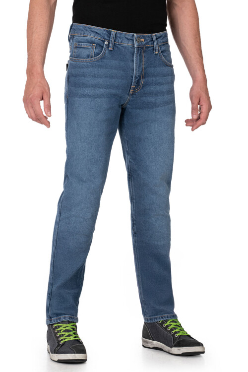 Urbanizer Blue Korumalı Motosiklet Kot Pantolonu - The Biker Jeans