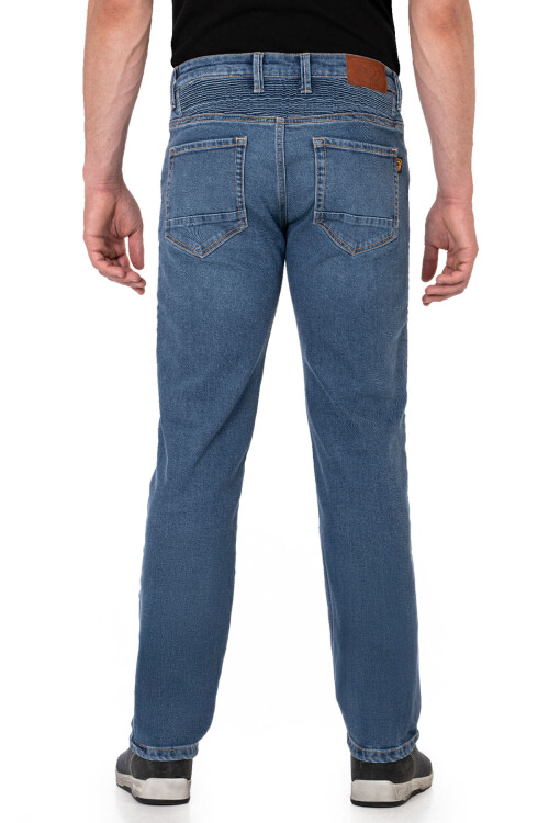 Urbanizer Blue Korumalı Motosiklet Kot Pantolonu - 5