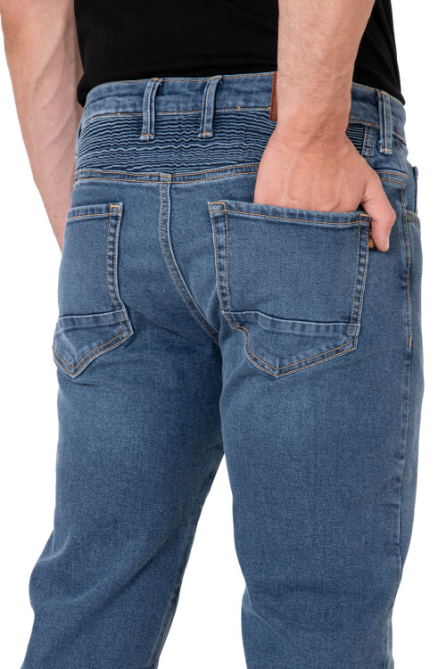 Urbanizer Blue Korumalı Motosiklet Kot Pantolonu - 6