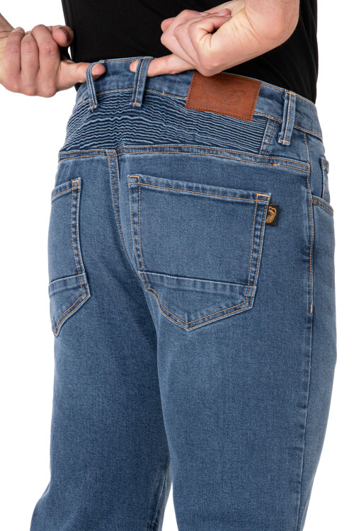 Urbanizer Blue Korumalı Motosiklet Kot Pantolonu - 8