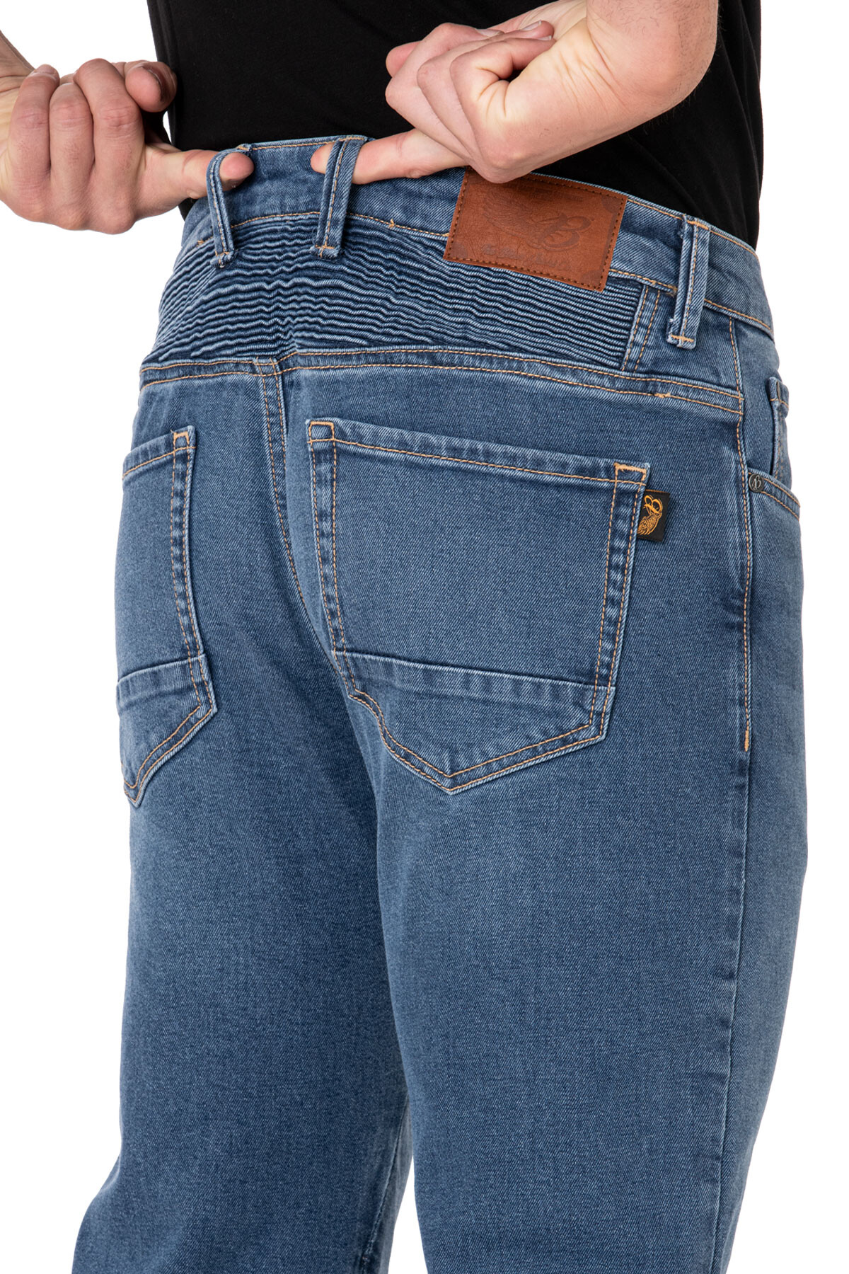 Urbanizer Blue Korumalı Motosiklet Kot Pantolonu - 8