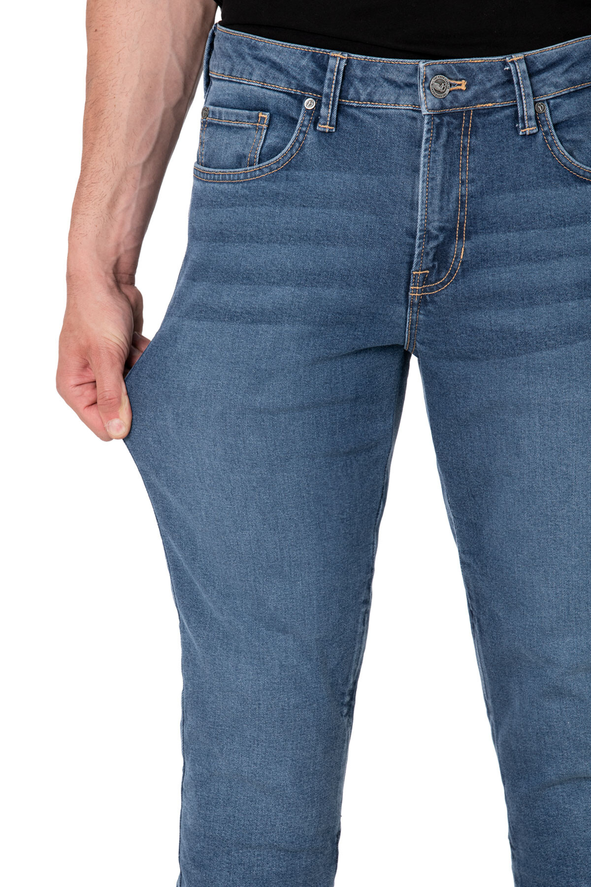 Urbanizer Blue Korumalı Motosiklet Kot Pantolonu - 9