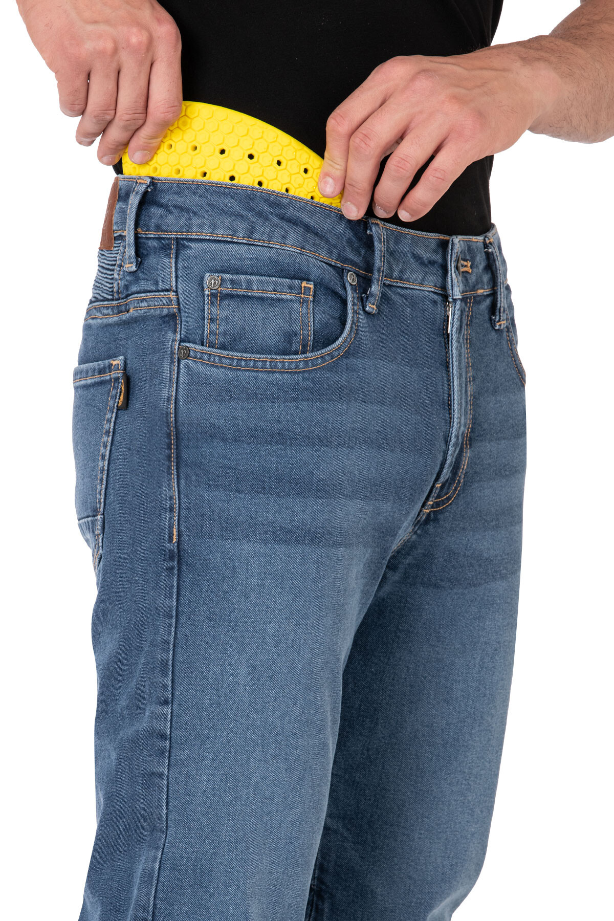 Urbanizer Blue Korumalı Motosiklet Kot Pantolonu - 11