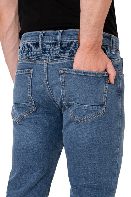 Urbanizer Blue Korumalı Motosiklet Kot Pantolonu - 6