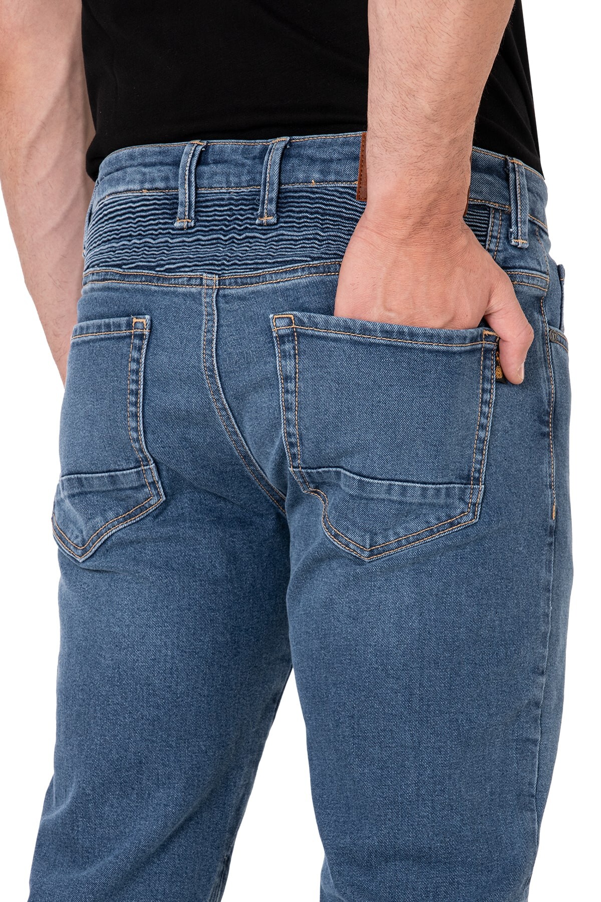 Urbanizer Blue Korumalı Motosiklet Kot Pantolonu - 6