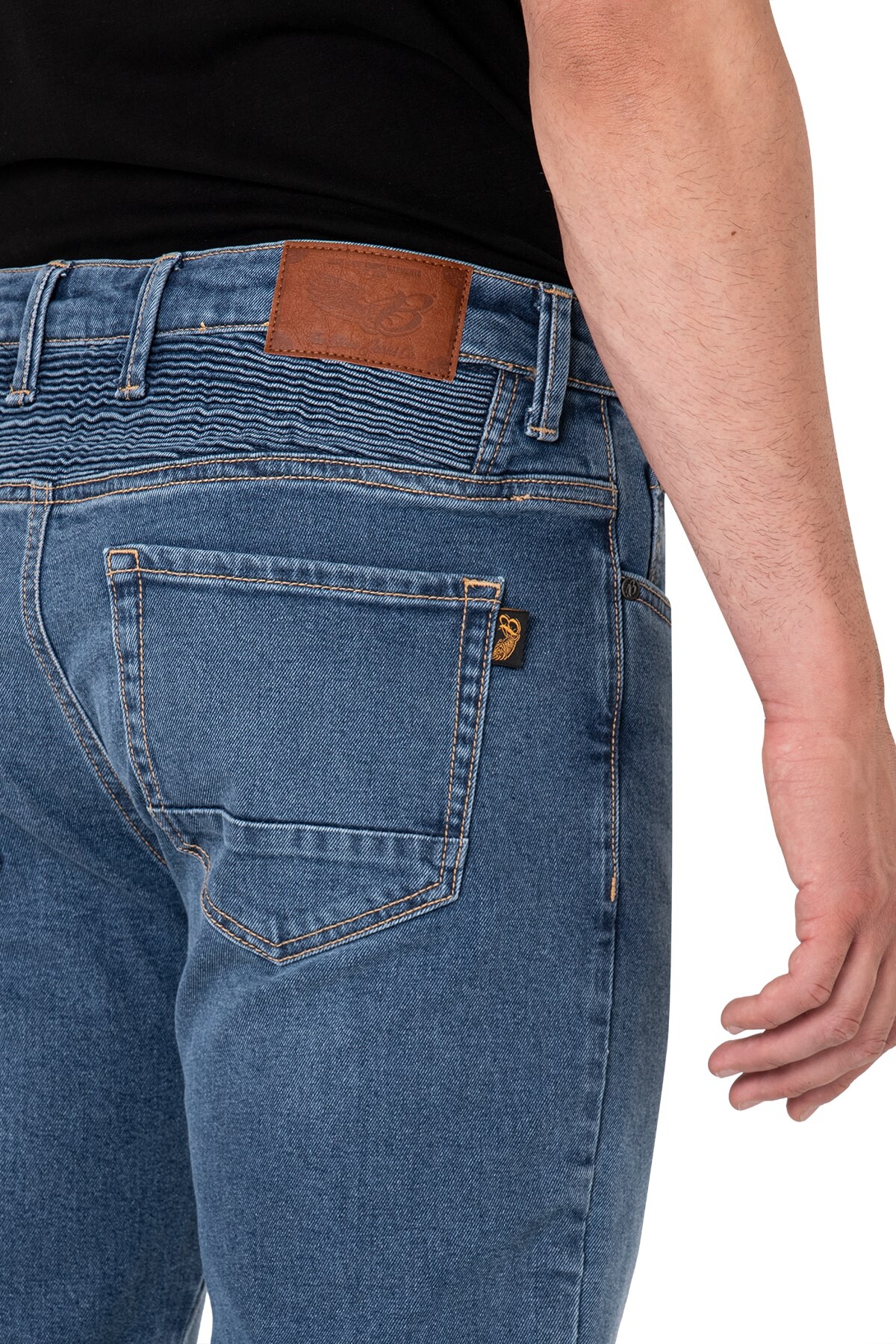 Urbanizer Blue Korumalı Motosiklet Kot Pantolonu - 7