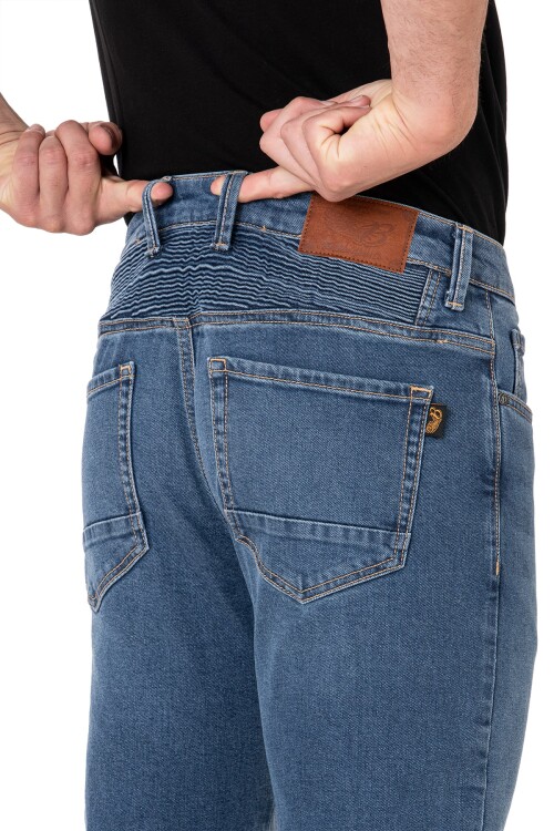 Urbanizer Blue Korumalı Motosiklet Kot Pantolonu - 8