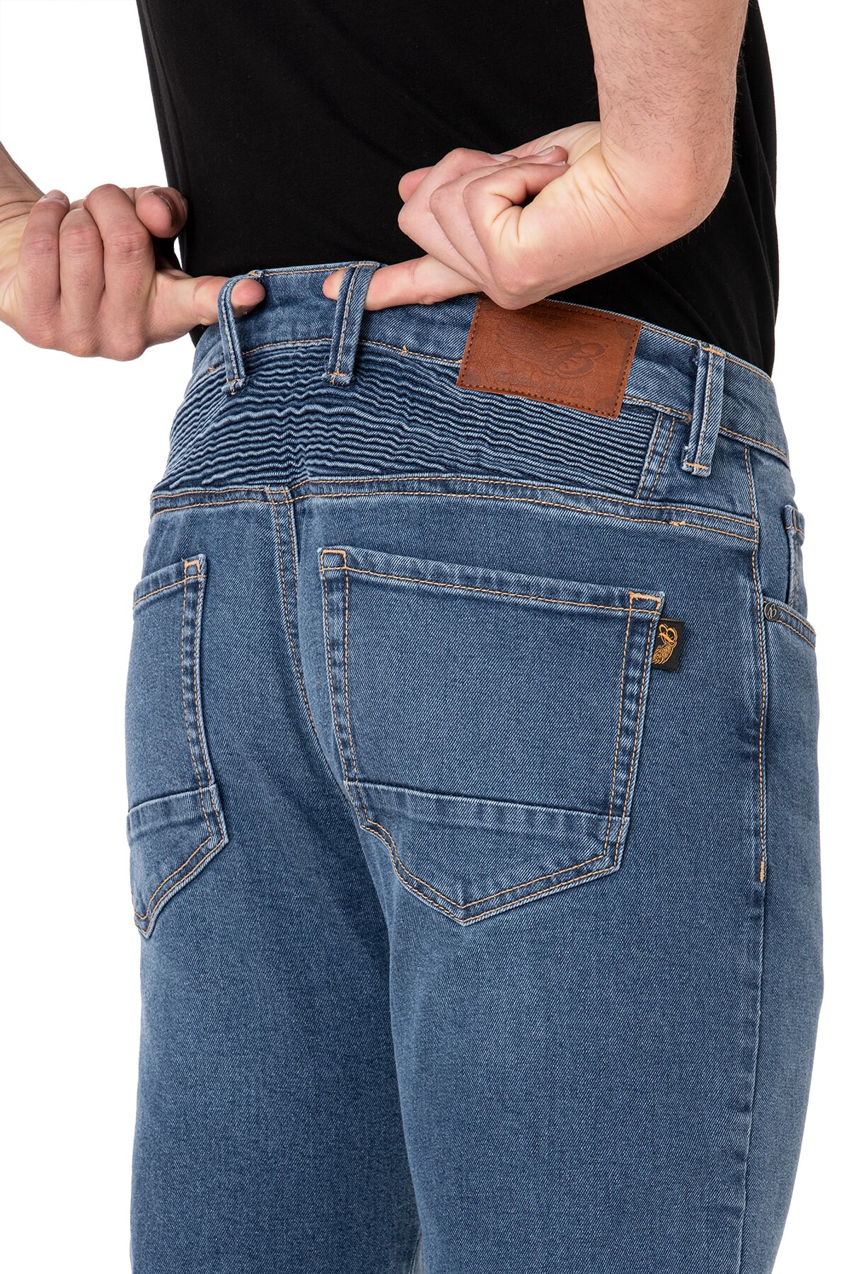 Urbanizer Blue Korumalı Motosiklet Kot Pantolonu - 8