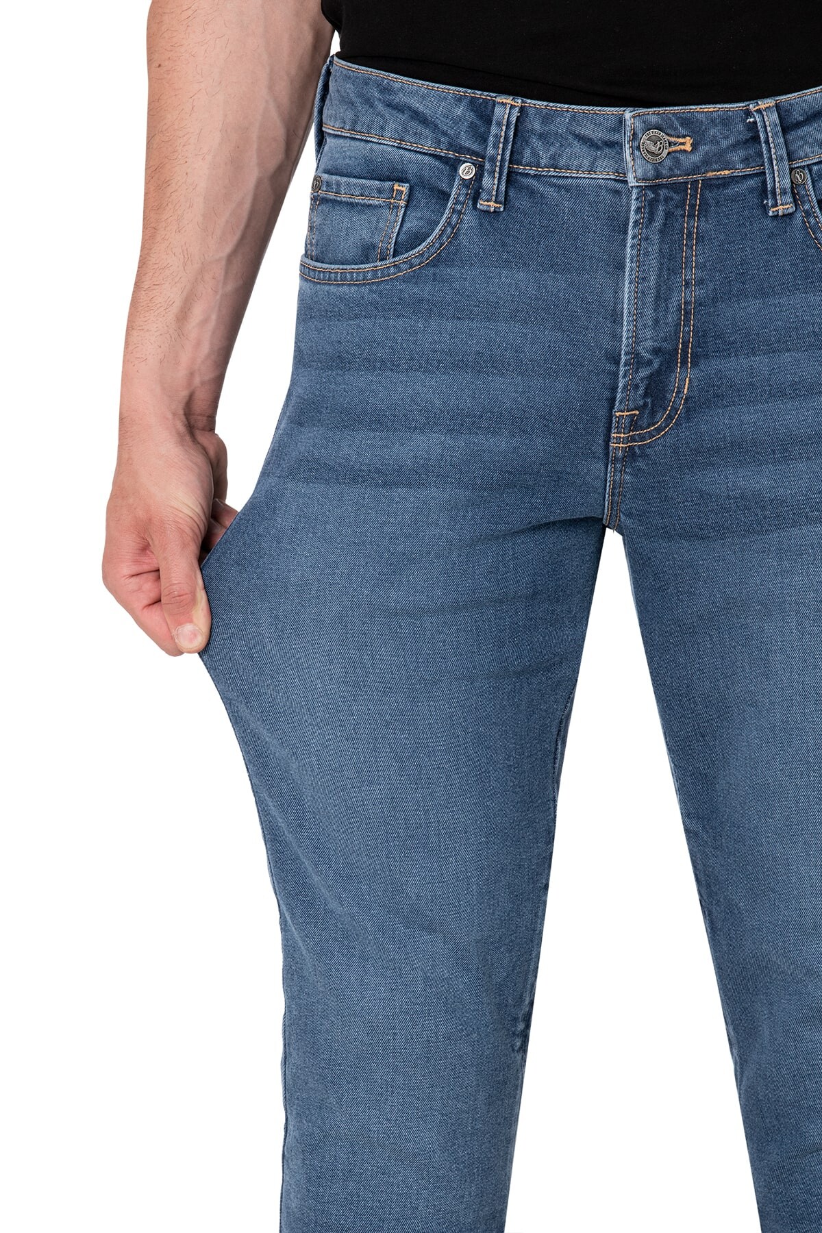 Urbanizer Blue Korumalı Motosiklet Kot Pantolonu - 9