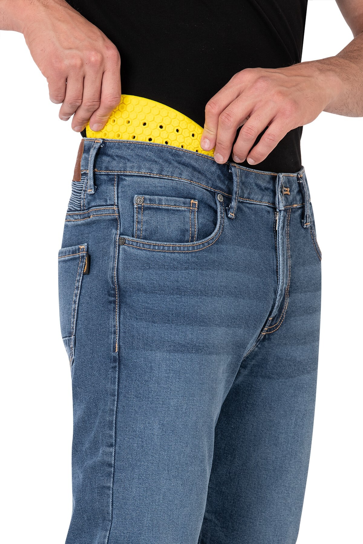 Urbanizer Blue Korumalı Motosiklet Kot Pantolonu - 11