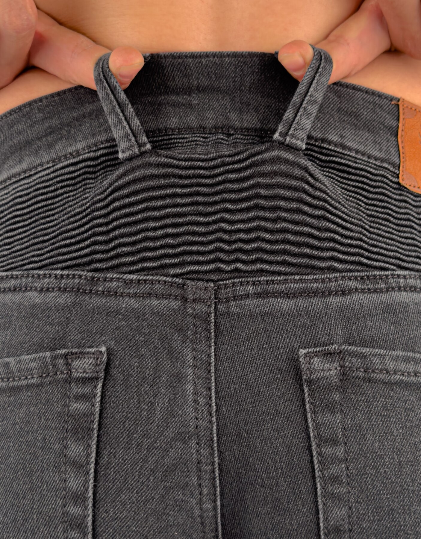 Urbanizer Büyük Beden Black Cordura® Korumalı Motosiklet Kot Pantolonu Erkek - 7