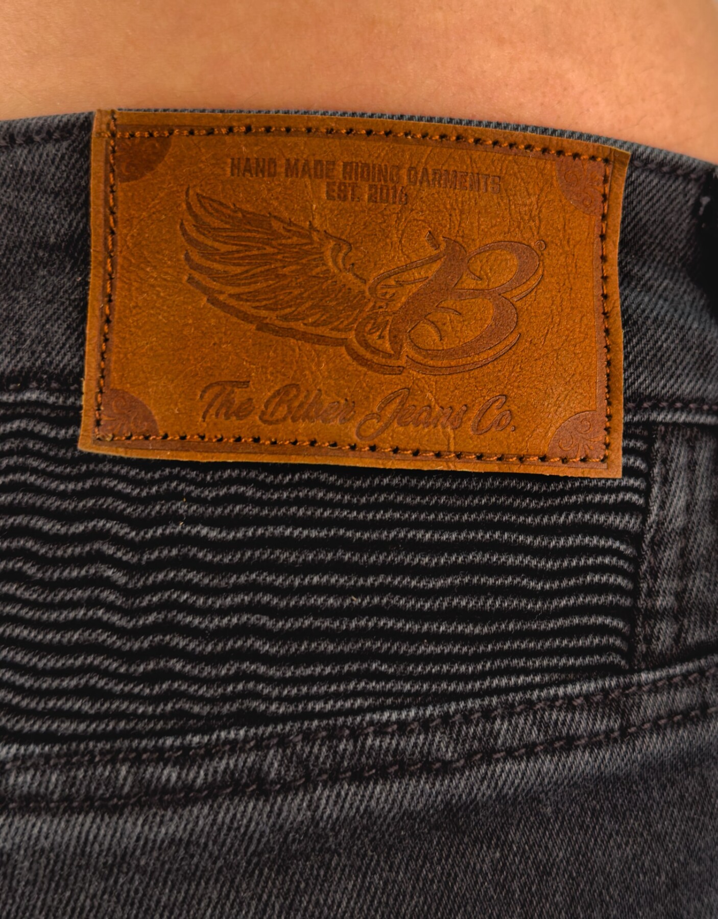 Urbanizer Büyük Beden Black Cordura® Korumalı Motosiklet Kot Pantolonu Erkek - 9