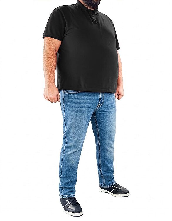 Urbanizer Büyük Beden Blue Korumalı Motosiklet Kot Pantolonu Erkek - The Biker Jeans