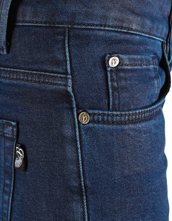 Urbanizer Dark Blue Cordura® Korumalı Motosiklet Kot Pantolonu Erkek - Thumbnail