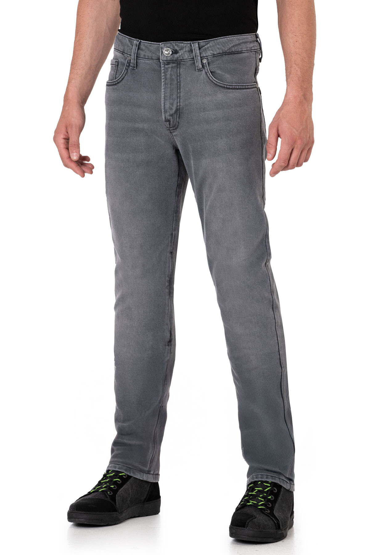 Urbanizer Grey Korumalı Motosiklet Kot Pantolonu - 4