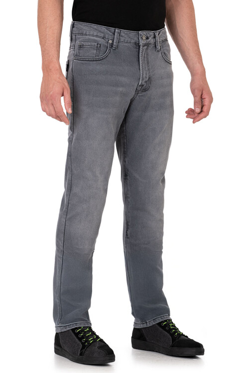 Urbanizer Grey Korumalı Motosiklet Kot Pantolonu - The Biker Jeans