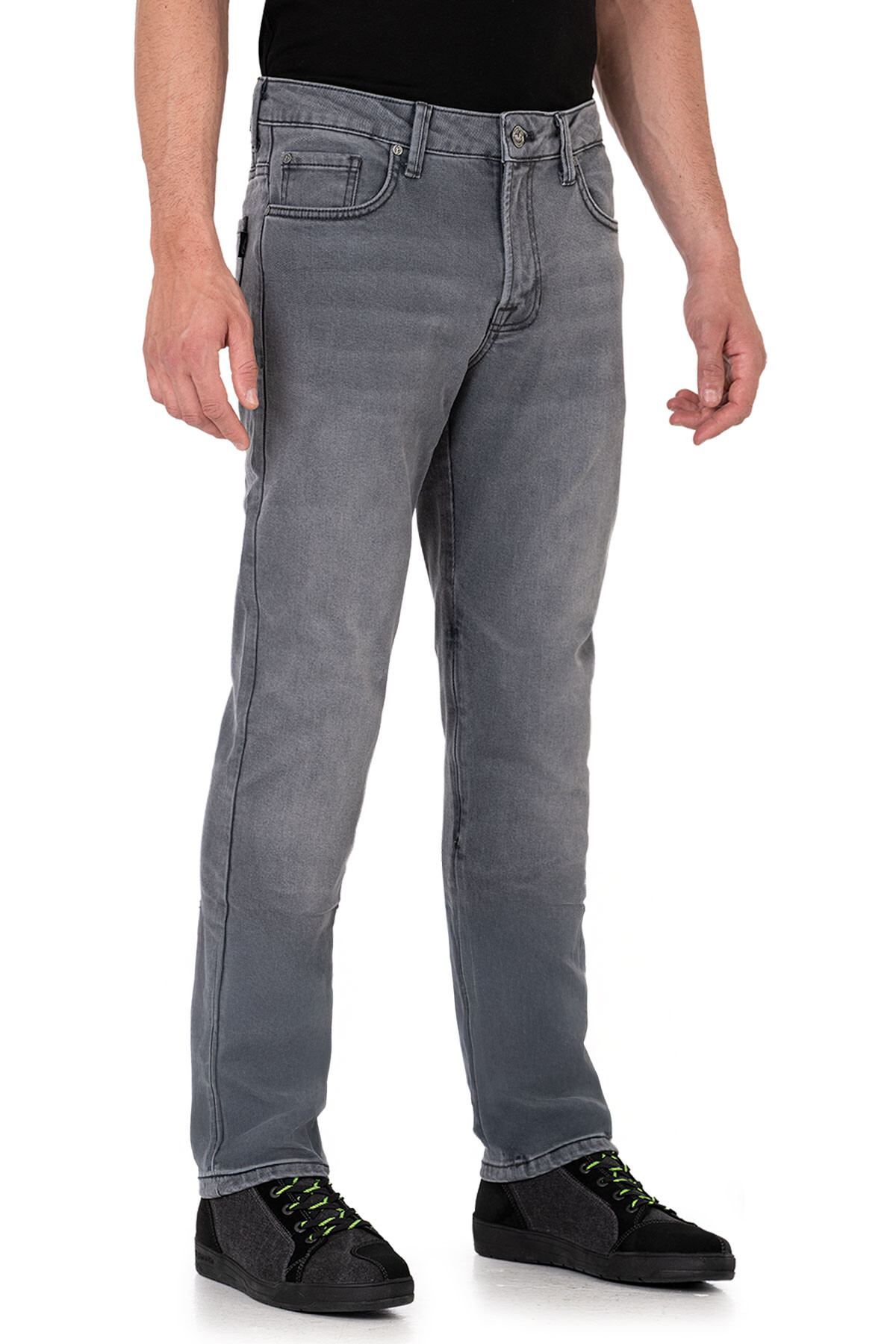 Urbanizer Grey Korumalı Motosiklet Kot Pantolonu - 1