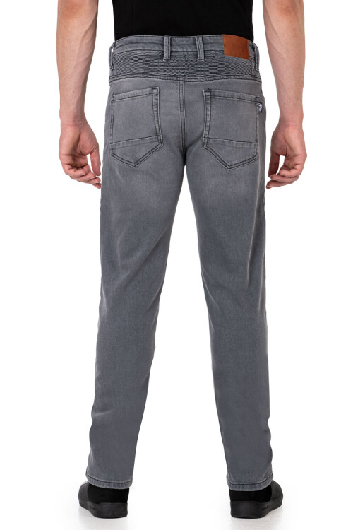 Urbanizer Grey Korumalı Motosiklet Kot Pantolonu - 5