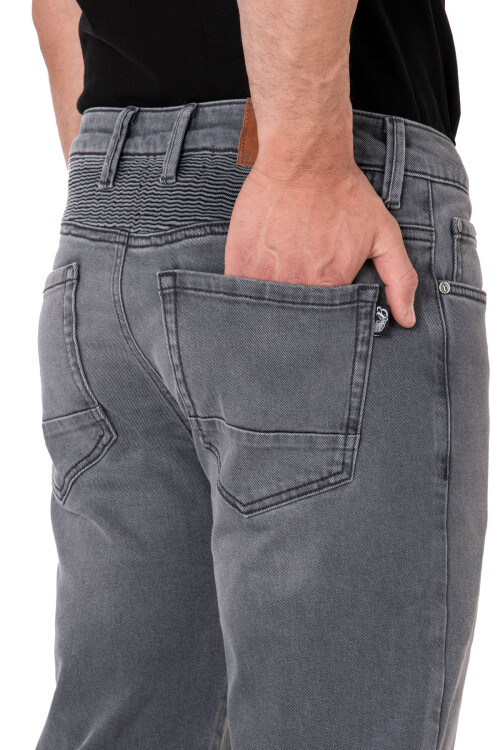 Urbanizer Grey Korumalı Motosiklet Kot Pantolonu - 6