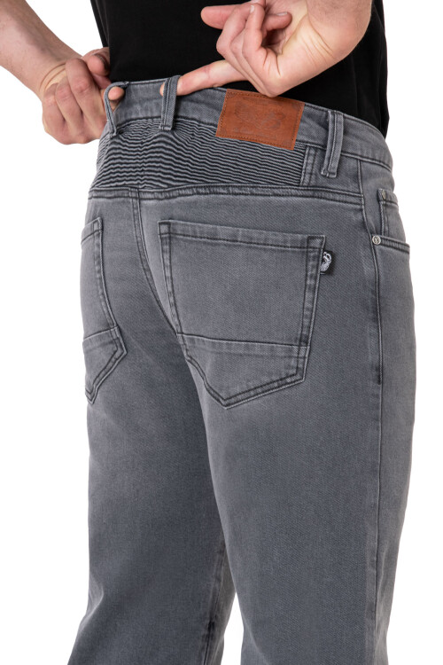 Urbanizer Grey Korumalı Motosiklet Kot Pantolonu - 8