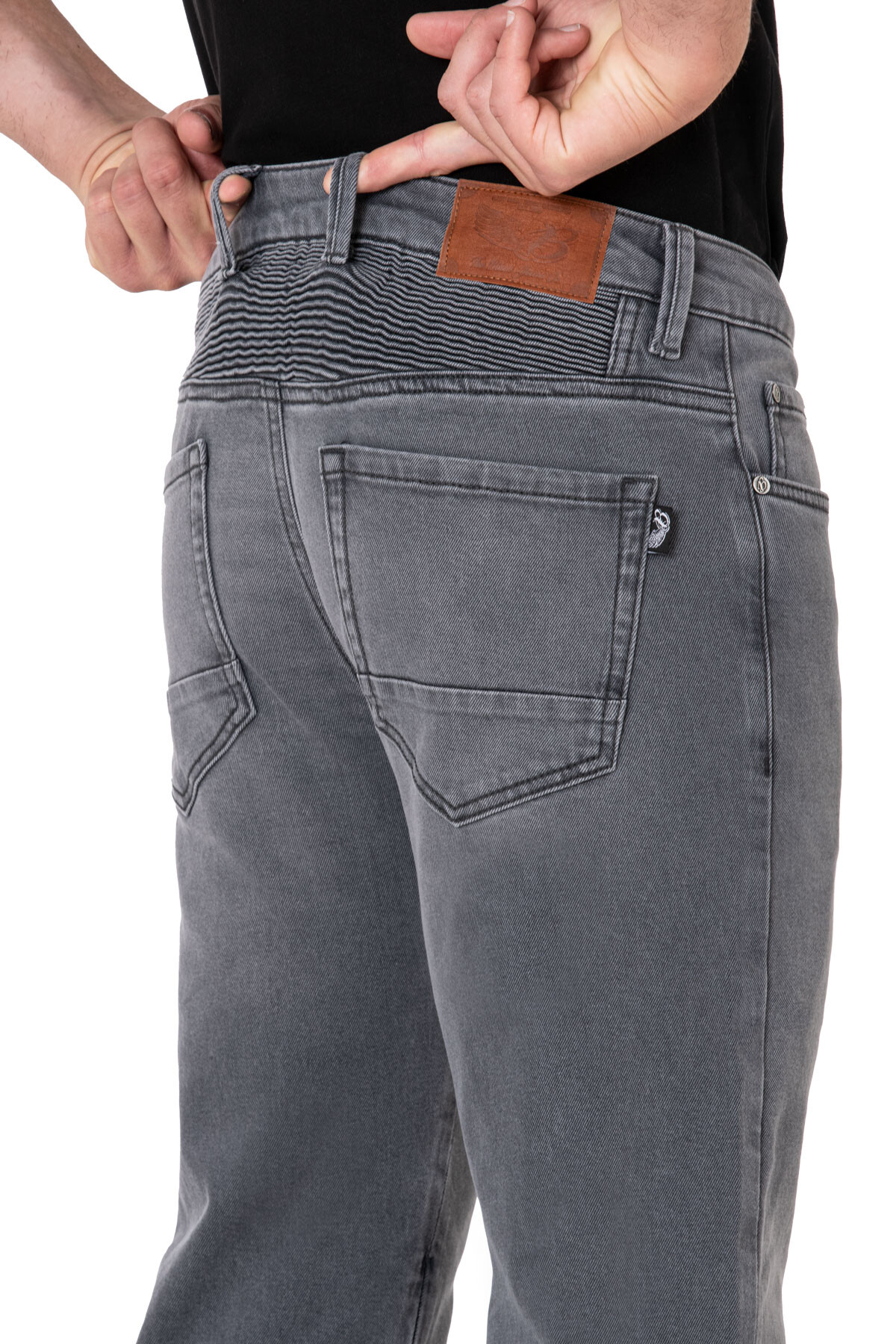 Urbanizer Grey Korumalı Motosiklet Kot Pantolonu - 8