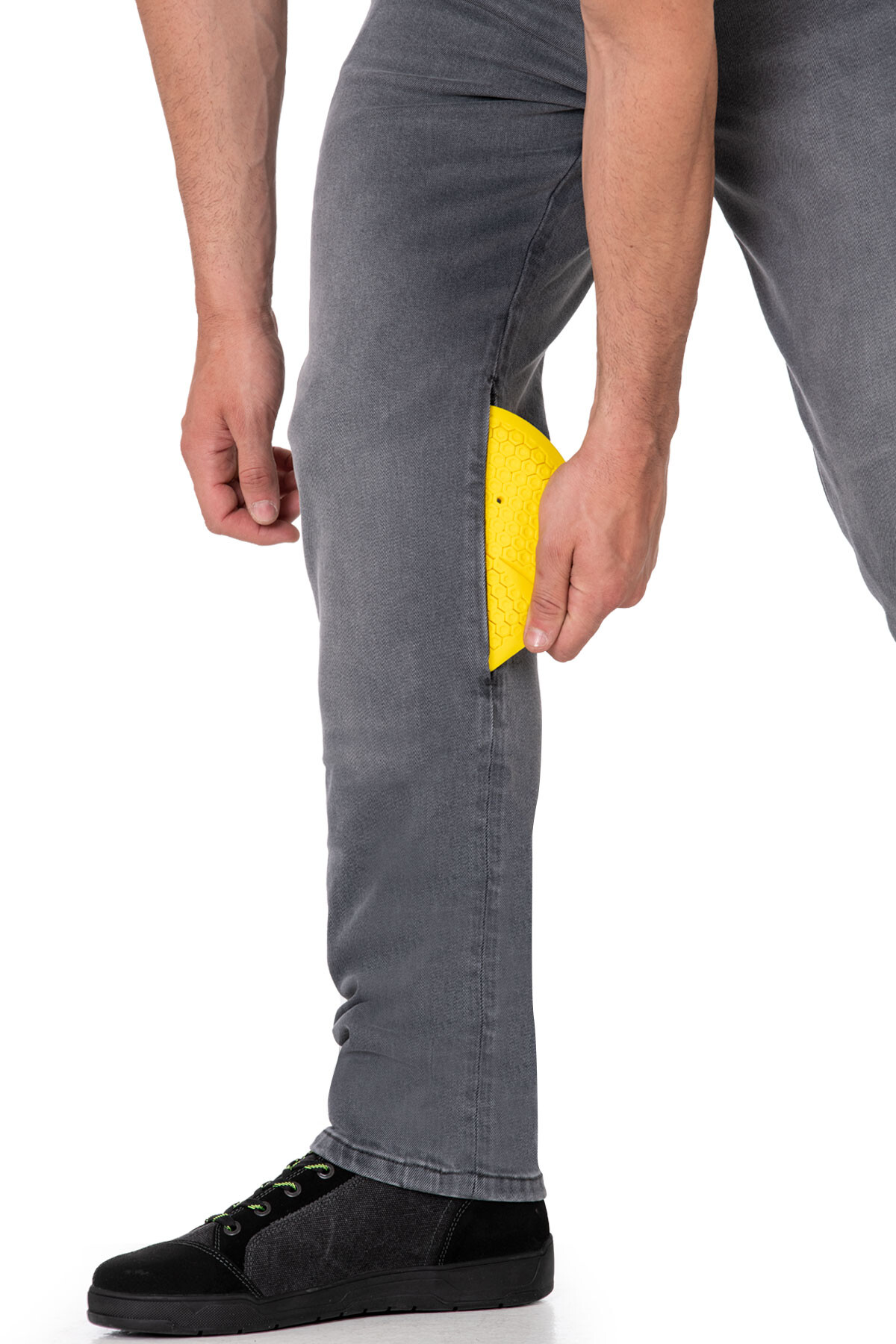 Urbanizer Grey Korumalı Motosiklet Kot Pantolonu - 9