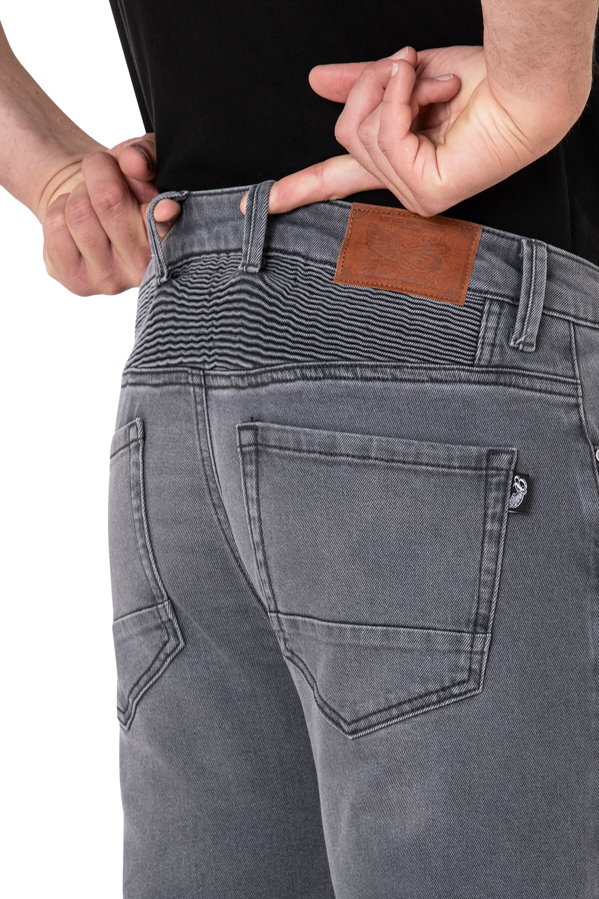 Urbanizer Grey Korumalı Motosiklet Kot Pantolonu - 8