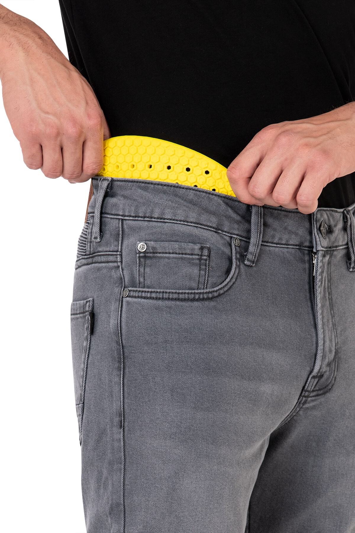 Urbanizer Grey Korumalı Motosiklet Kot Pantolonu - 12