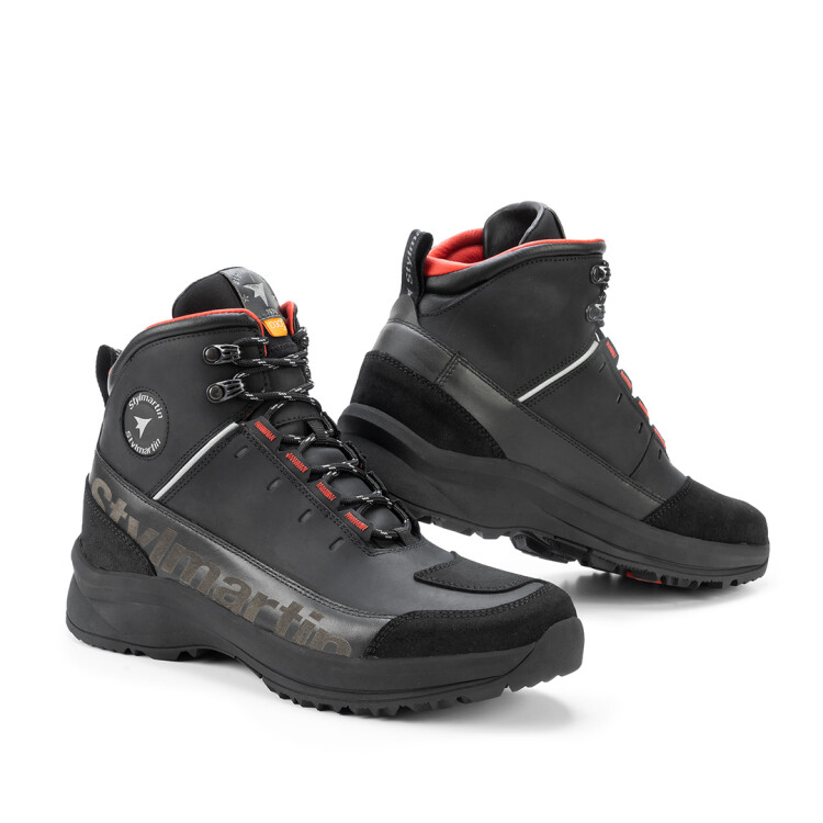 Vertigo WP Black Anthracite Armoured Motorcycle Boots - Thumbnail