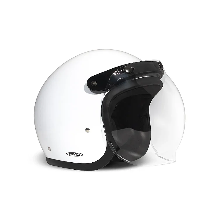 Vintage Flip Up Bubble Visor Clear Vizör - DMD
