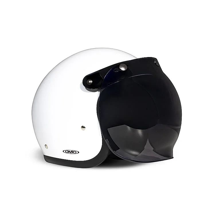 Vintage Flip Up Bubble Visor Smoke Vizör - DMD