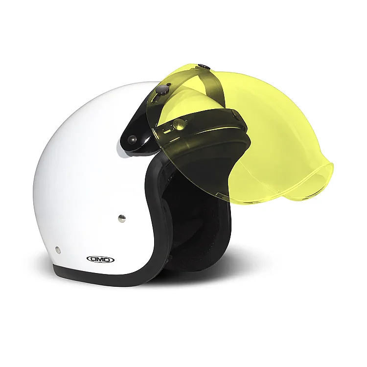Vintage Flip Up Bubble Visor Yellow Vizör - 2